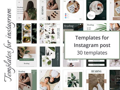 Templates for instagram posts branding canva colorful design designer etsy facebook instagram meta post promotion reels social media stories story tiktok ui ux web