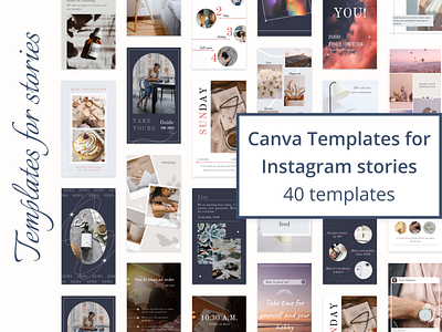 Templates for Instagram stories branding buy canva colorful creative market design designer feed illustration instagram social media stories templates ui web