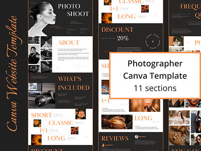 WebSite template. Canva branding canva colorful design designer template ui ux web website