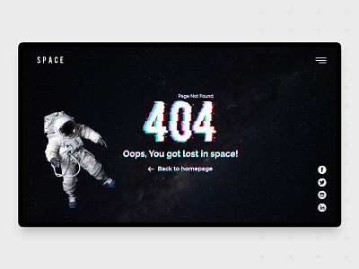 404 error 👽 404 404 page black design error ui ux web web design website