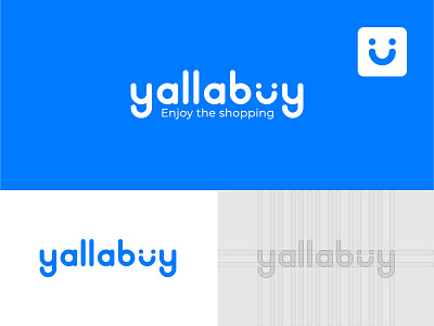 yallabuy logo design blue branding design ecommerce icon illustrator logo logodesign vector