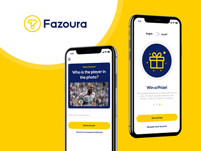 Fazoura Quiz App Design 💛