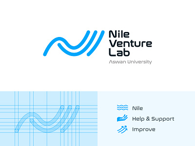 Nile Venture Lab - NVL Logo Design blue branding logo logo branding logo design visual identity