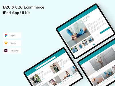 B2C & C2C Ecommerce iPad App UI Kit