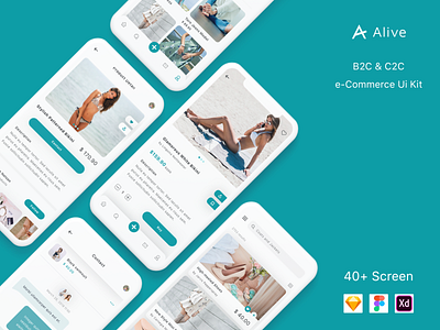 Alive - B2C & C2C e-Commerce App UI Kit