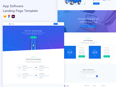 App Software Landing Page Template app design landing page software ui ui design ux web