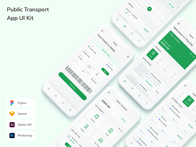 Public Transport App UI Kit