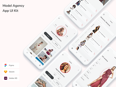 Model Agency App UI Kit