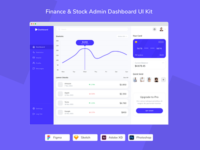 Finance & Stock Admin Dashboard UI Kit