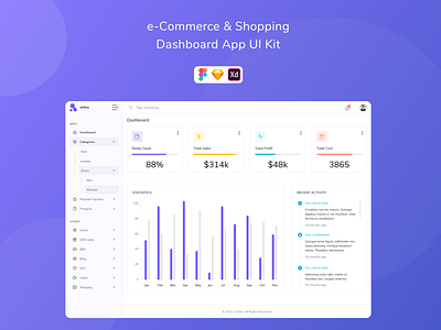 e-Commerce & Shopping Dashboard App UI Kit