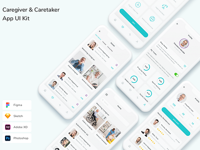 Caregiver & Caretaker App UI Kit