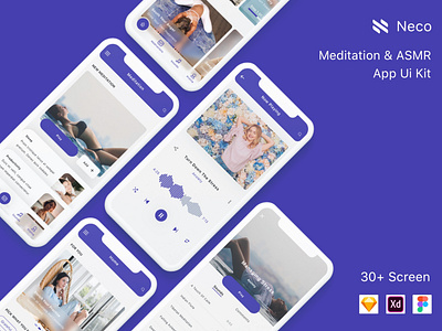 Neco - Meditation & ASMR App UI Kit