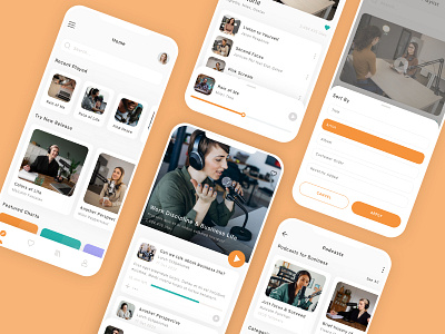 Music & Podcast Mobile App UI Kit