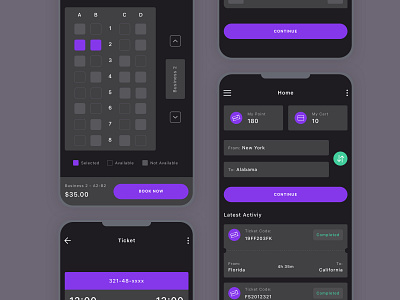 Public Transport Mobile App UI Kit by UI Workshop on Dribbble