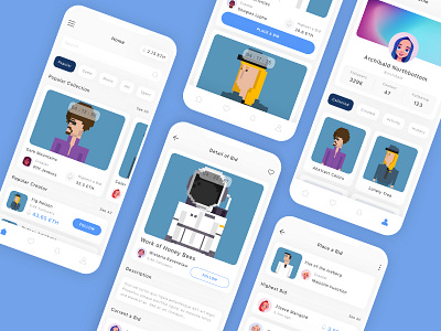 NFT Marketplace Mobile App UI Kit