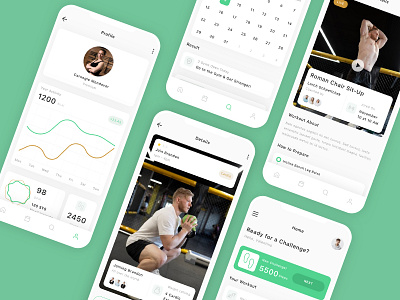 Personal Workout Mobile App UI Kit