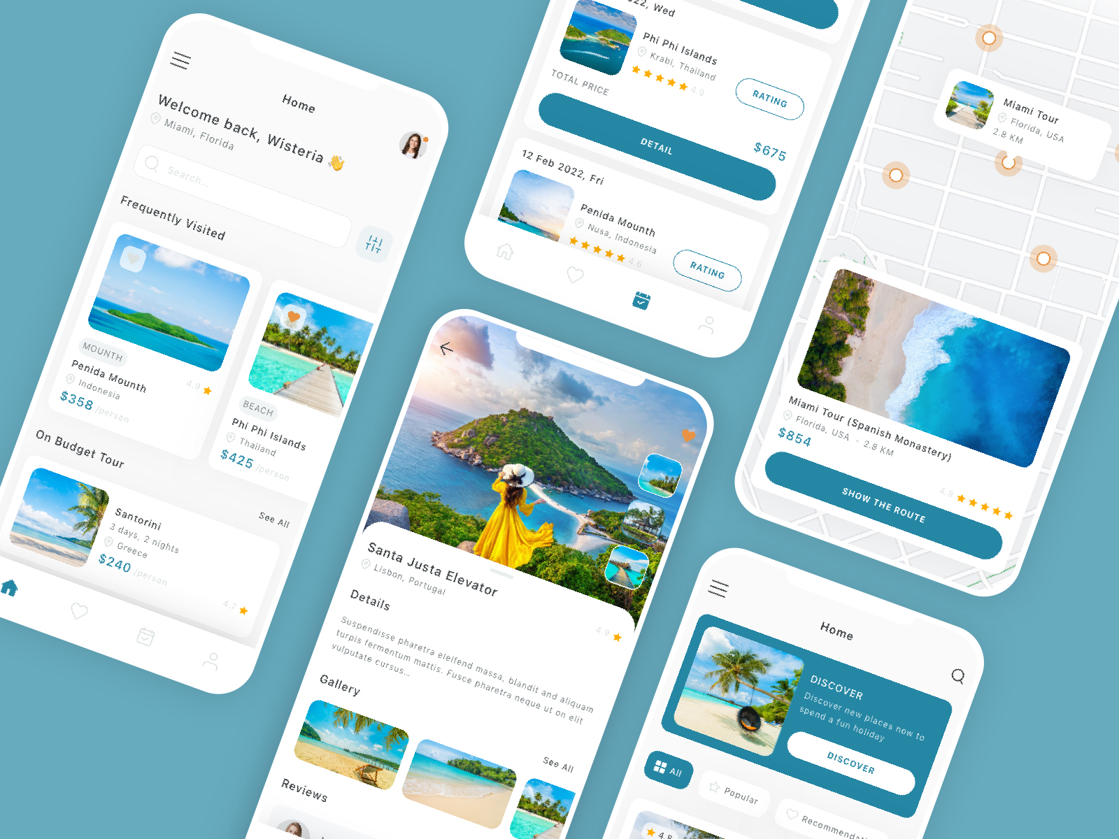 Travel & Trip Mobile App UI Kit by UI Workshop on Dribbble