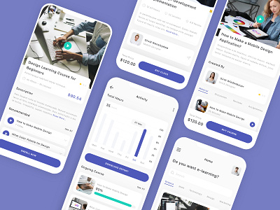 E-learning Mobile App UI Kit