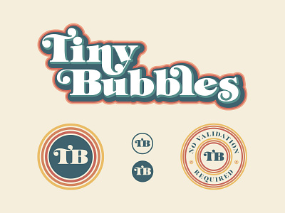 Tiny Bubbles Logo System adobe illustrator adobeillustrator branding branding and identity logo logo design logo system vector