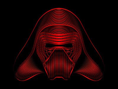 Star Wars - Kylo Ren adobe illustrator adobeillustrator ben solo illustration kylo ren star wars vector