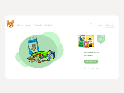 Pet Shop adobe xd app branding figma logo pet shop web