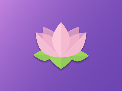 Lotus icon app calm design flower icon illustration life lotus meditation vector yoga