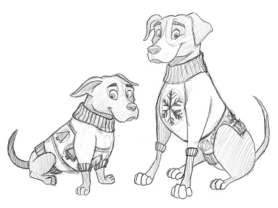 Dog Sweater Sketch dog sketch sweater