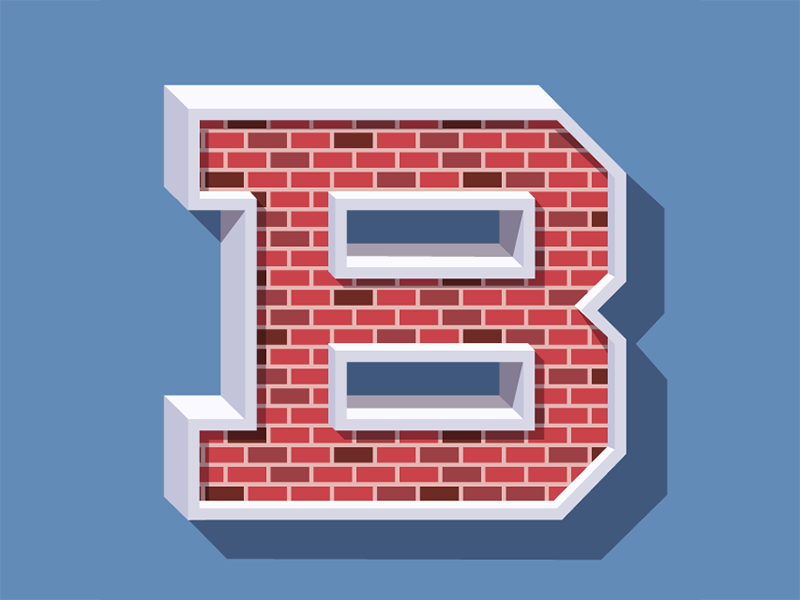 B For Brick By Billy Tamplin On Dribbble