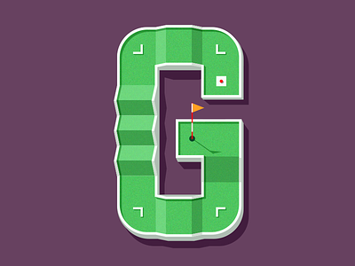 G is for Golf alphabet golf icon letter miniature golf