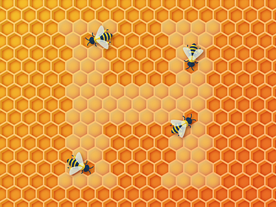 H is for honeycombs, honey bees, and hexagons