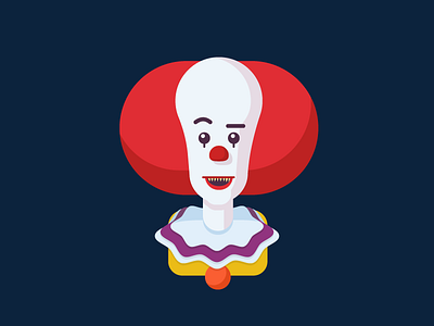 Pennywise character clown cute icon illustration pennywise people scary