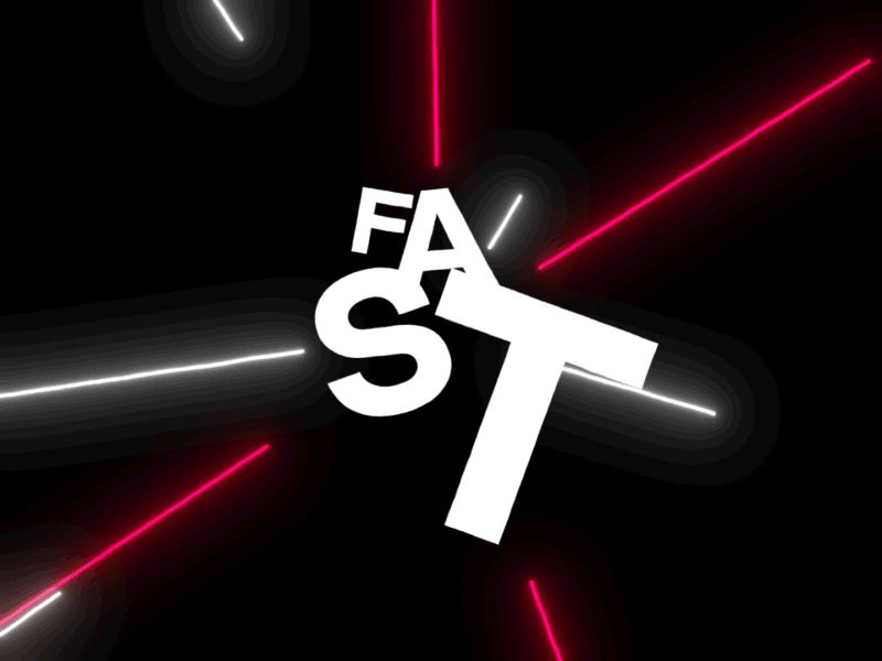 F A S T 2d animation after effects animation design kinetic typography mograph motion motion design typography vector