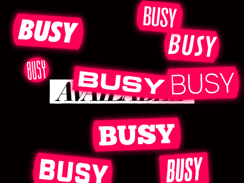 Busy Times Ahead 2d animation after effects animation design kinetic typography mograph motion motion design typography vector