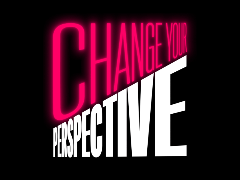 Change Your Perspective 2d animation a animation design motion motion design typography vector