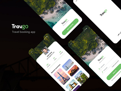 Travgo - Travel booking app screens