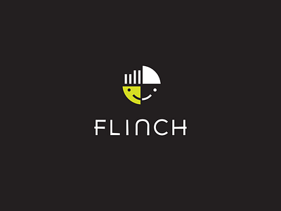 Flinch app app icon brand branding character custom type face icon logo neon colors typography