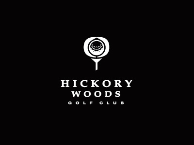 Hickory Woods Golf Club Logo athletics ball club golf sports