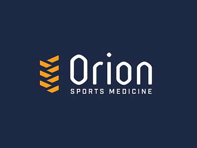 Orion Sports Medicine athlete braid gold navy physical therapy sports medicine