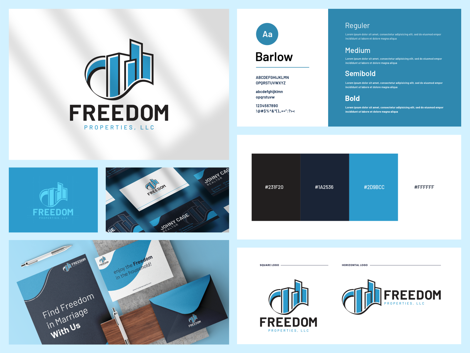 Freedom Properties Logo by Afifudin Zuhri on Dribbble