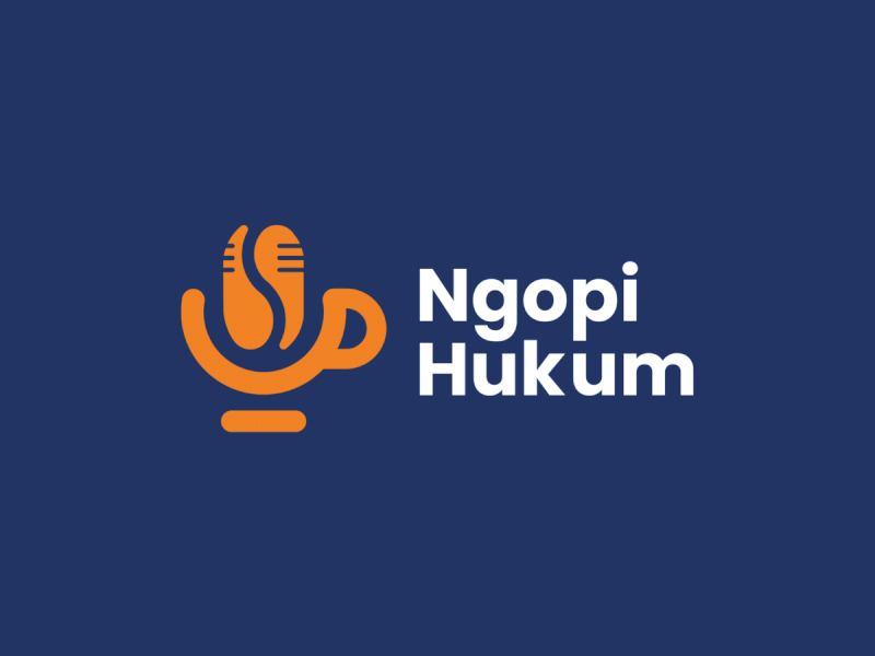 Ngopi Hukum Logo animation attorney branding clean design coffee logo design graphic design illustration justice law logo logo design logo designer logodesign podcast podcast logo simple logo ui vector