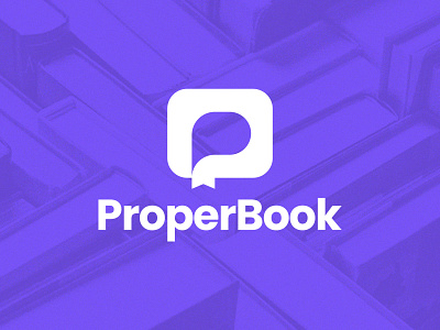 Proper Book Logo book brand book logo brand identity branding clean design clean logo design dualmining logo education library logo logo design logo for sale logomark minimalist modern logo premade logo simple logo ui ux