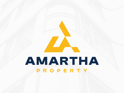 Amartha Property Logo brand identity branding business clean design creative logo design geometric logo illustration letter a logo lettermark logo logo design logo design branding logo designer logogram minimalist modern property real estate simple