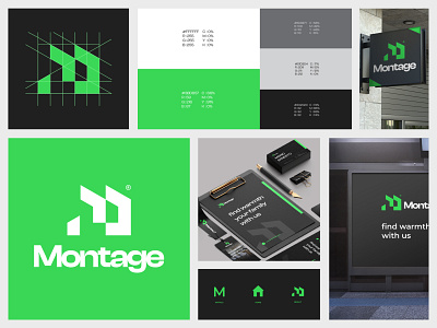 Montage Branding 3d animation branding design graphic design illustration logo logo design logo designers logoforsale motion graphics real estate ui