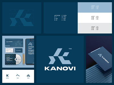 Kanovi Logo architectural branding clean design graphic design illustration initials k logo logo logo design modern motion graphics real estate ui