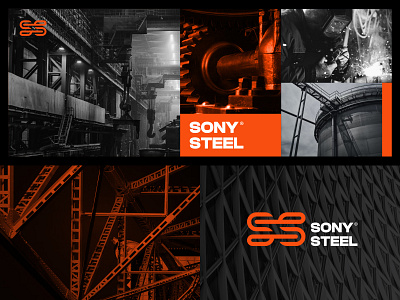 Sony Steel Imagery branding clean design construction design graphic design illustration imagery industrial letter s logo logo logo design logo design branding logodesign modern motion graphics steel logo strong ui vector