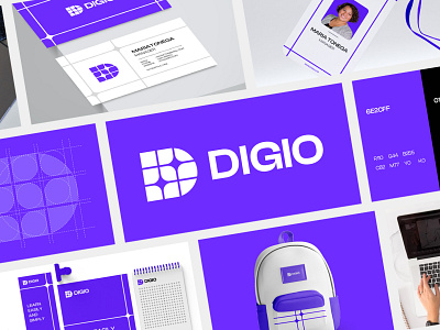 Digio Logo branding clean design design education graphic design letter d logo lettermark logo logo design logo design branding logodesign logomark modern logo motion graphics ui visual identity
