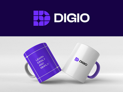 Digio on Mug branding clean design design illustration logo logo design logo design branding logodesign merchandise modern mug print ui vector