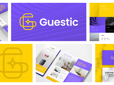 Guestic Logo brand identity branding clean design design graphic design hotel letter g logo lettermark logo logo design logo design branding logodesign logogram logomark logotype travel ui vector visual branding