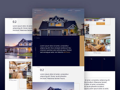 Acosta Real Estate - Website Design ui uiux web design webdesign website design