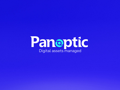Logo design for digital assets manager platform 3d digital assets logo panoptic
